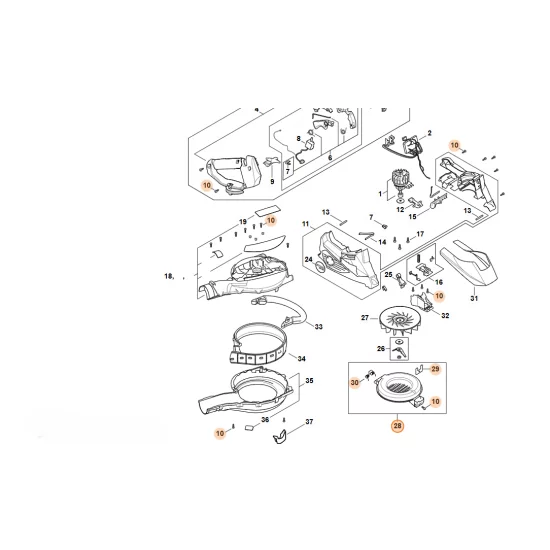 STIHL  Kratka ochronna SA02 760 8100